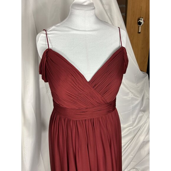 Kleinfeld Bridesmaid Prom dress color Cranberry, Size 16, NWT - Picture 2 of 10
